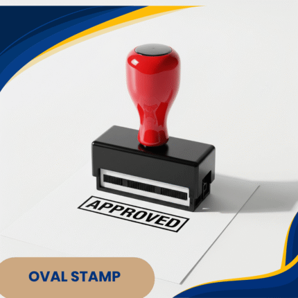 Oval Flash Stamp – Custom Pre-Inked Stamp with Crisp Impressions