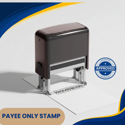 Payee Only Stamp – Machine Flash Stamp for Cheque Security